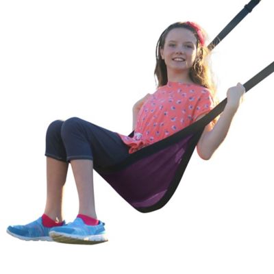Image showing  Free Spirit Travel Swing, Sky Blue/Stargazer Purple, 250 lb. Capacity, For Ages 3+