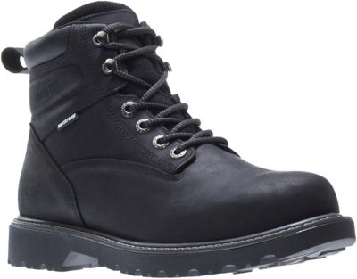 Mens black steel 2024 toe work shoes