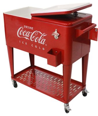 Image showing  80 qt./100 Can Coca-Cola Embossed Ice-Cold Cooler