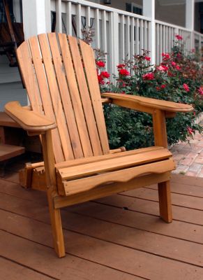Image showing  Folding Adirondack Chair, Natural