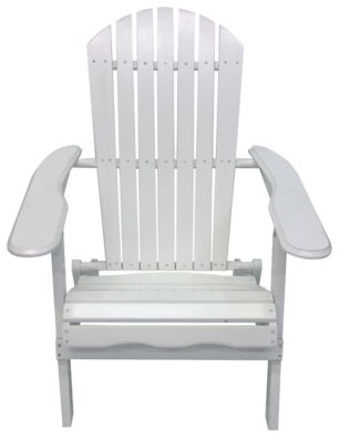 Image showing  Folding Adirondack Chair, White