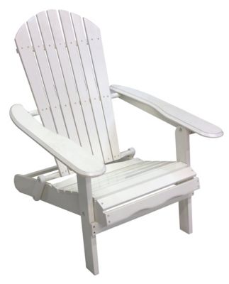 Image showing  Folding Adirondack Chair, White
