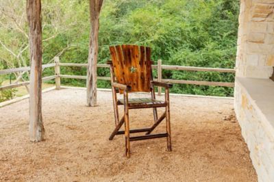 Image showing 10 th Leigh Country 55 in. Char-Log Star Patio Bar Armchair