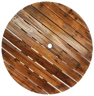 Image showing  Char-Log Slatted Outdoor Bar Table