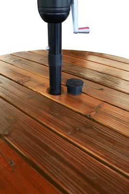 Image showing  Char-Log Slatted Outdoor Bar Table