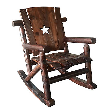 Leigh Country TX 95104 Aspen Single Rocker with Pine Tree Natural