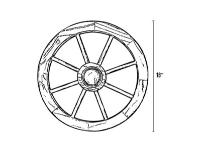 Image showing 6 th Leigh Country Wagon Wheel, 18 in.