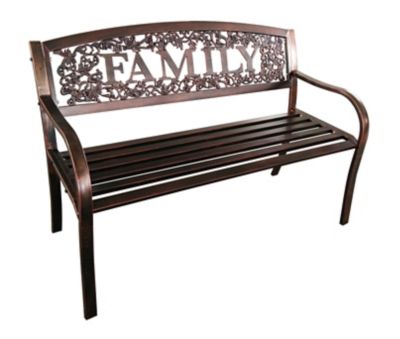 Leigh Country 25 in. Family Metal Patio Bench