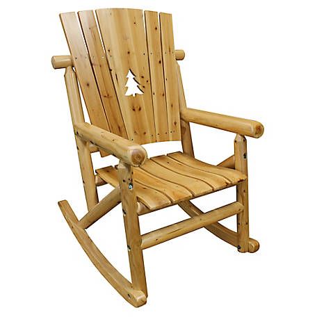 Leigh Country TX 95104 Aspen Single Rocker with Pine Tree Natural