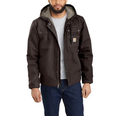 Image showing 1 th Carhartt Men's Washed Duck Bartlett Hooded Jacket