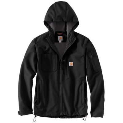 Carhartt Men's Hooded Rough Cut Hooded Jacket, 103829-BLK at Tractor ...