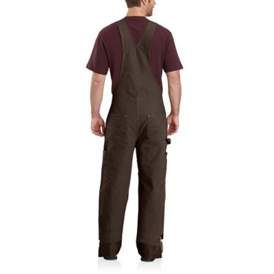 Image showing  Men's Quilt-Lined Washed Insulated Bib Overalls