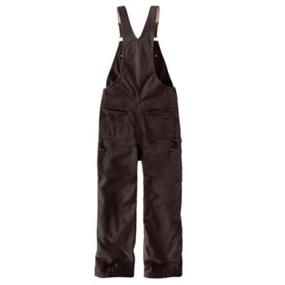 Image showing  Men's Quilt-Lined Washed Insulated Bib Overalls