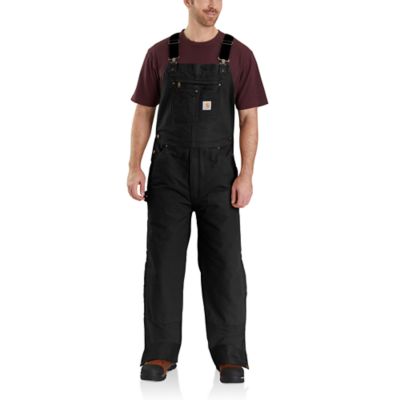 Carhartt Men's Quilt-Lined Washed Insulated Bib Overalls