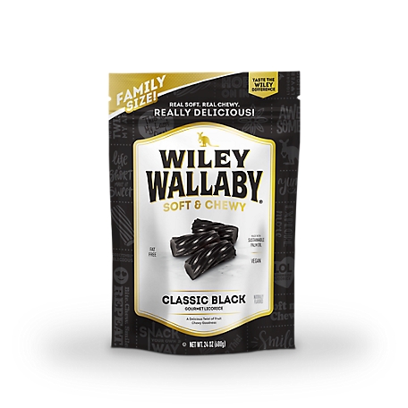Wiley Wallaby Classic Black Licorice 24oz