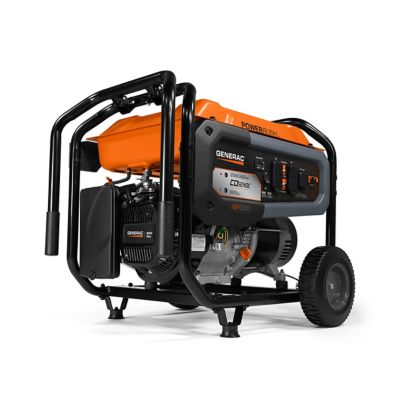 Generac 6,500-Watt Gasoline Powered Portable Generator, CO-Sense Technology, 389 PR, 49-State/CAN, Low-Oil Level Shutdown