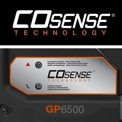 Image showing  6,500-Watt Gasoline Powered Portable Generator, CO-Sense Technology, 389 PR, 49-State/CAN, Low-Oil Level Shutdown