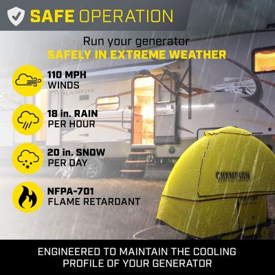 Image showing 5 th Champion Power Equipment Storm Shield Severe Weather Inverter Generator Cover for 2000 to 8500 Starting Watt Inverters