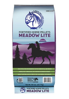 Lakin Milling Meadowlite Alfalfa/Timothy Fortified Hay Feed Pellets, 80 lb.