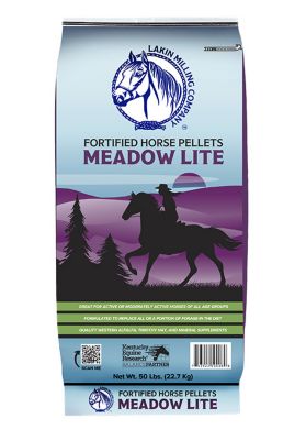 Lakin Milling Meadowlite Alfalfa/Timothy Fortified Pelleted Hay Feed, 80 lb.