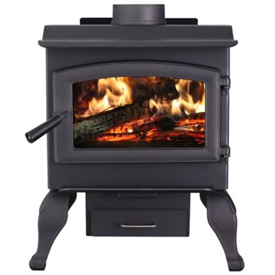 Us Stove Defender Ii Wood Burning Stove With Legs Blower Included 1 200 Sq Ft Us1100e Bl At Tractor Supply Co