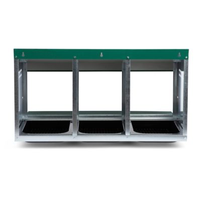 Image showing 9 th Homestead Essentials Roll-Out 3-Compartment Chicken Nesting Box
