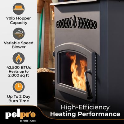 Image showing  2000 sq. ft. Pellet Stove, 70 lb. Hopper Size, PP70