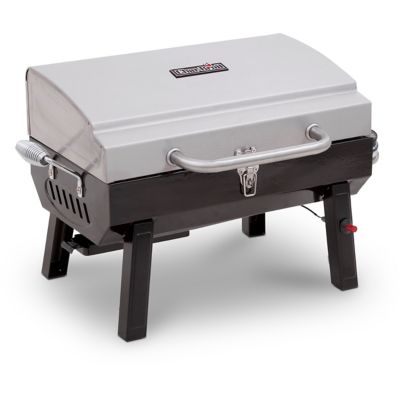 Image showing  1-Burner 200 Portable Stainless Propane Gas Grill, Gray