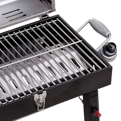 Image showing  1-Burner 200 Portable Stainless Propane Gas Grill, Gray