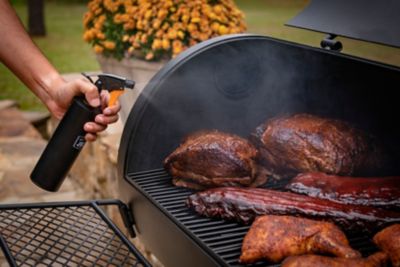 Image showing 7 th Oklahoma Joe's 1,060 sq. in. Longhorn Reverse Flow Offset Charcoal Smoker