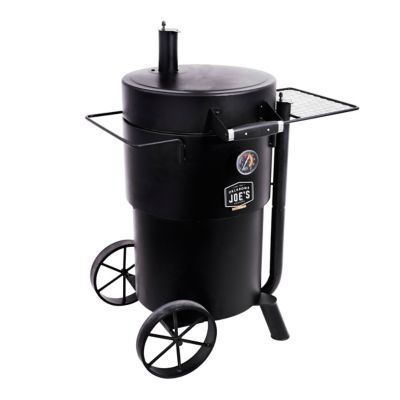 Image showing  284 sq. in. Bronco Drum Charcoal Smoker