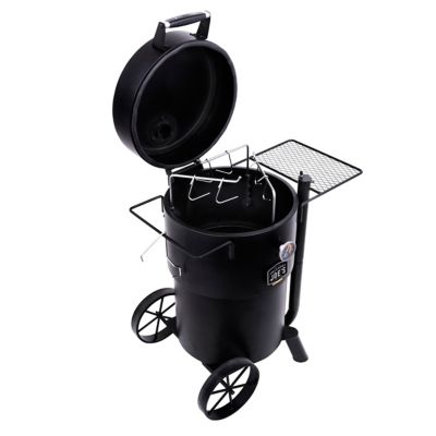 Image showing  284 sq. in. Bronco Drum Charcoal Smoker