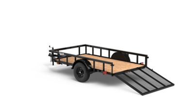 Image showing  5.5 ft. x 10 ft. Tube Top Rail Utility Trailer, 2,076 lb. Max Capacity