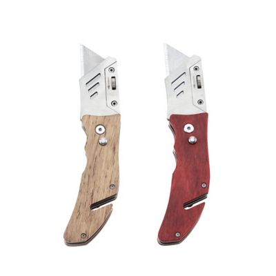 Image showing  6 cm Wood Utility Knives, 2-Pack
