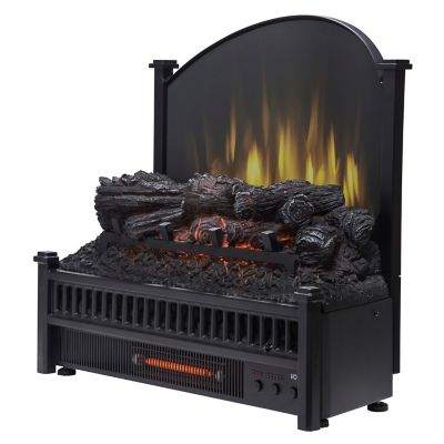 Pleasant Hearth Electric Log Insert, Removable Fireback with Heater Love my electric fireplace