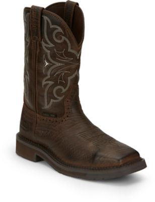 Justin Men's Steel Toe Amarillo Work Boots, 11 in.