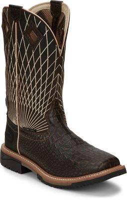 Image showing 0 th Justin Men's Derrickman Composite Toe Work Boots, 12in.