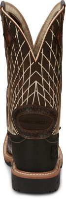 Image showing 4 th Justin Men's Derrickman Composite Toe Work Boots, 12in.