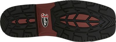 Image showing 1 th Justin Men's Derrickman Ostrich Print Composite Toe Work Boots, 12 in.