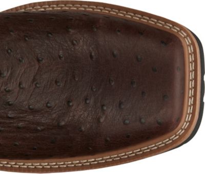 Image showing 2 th Justin Men's Derrickman Ostrich Print Composite Toe Work Boots, 12 in.
