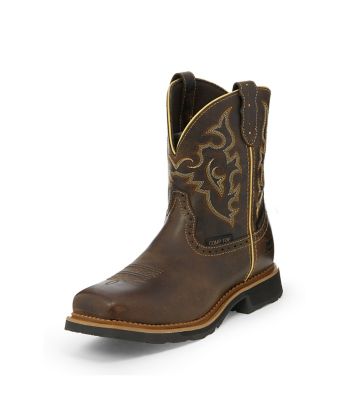 steel toe justin boots womens