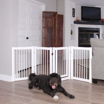 Primetime Petz 30 in. 360 Configurable Walk-Through Wooden Pet Gate with Door