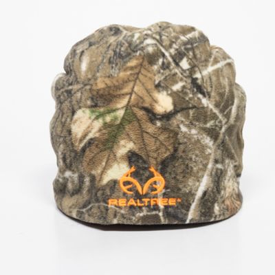 blaze orange fleece hat