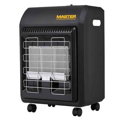 Master 18,000 BTU Low-Profile Portable Cabinet Heater Propane Heater on wheels