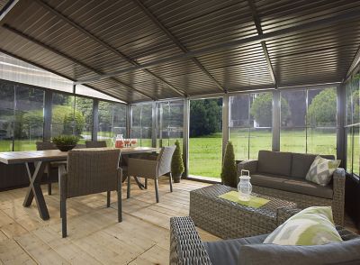 Image showing  Charleston 10 x 13ft. Wall-Mounted Solarium