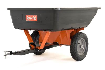 Agri-Fab Tow Behind 10 cu. ft. Poly Tow Heavy-Duty Dump Cart, 650 lb. Capacity