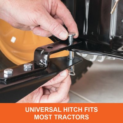 Image showing 6 th Agri-Fab Tow-Behind 10 cu. ft. Poly Tow Heavy-Duty Dump Cart, 650 lb. Capacity