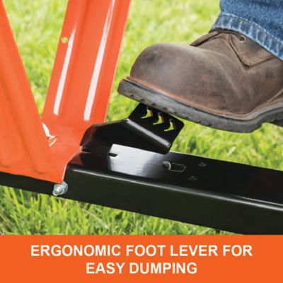 Image showing 7 th Agri-Fab Tow-Behind 10 cu. ft. Poly Tow Heavy-Duty Dump Cart, 650 lb. Capacity