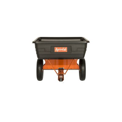 Image showing  Tow-Behind 10 cu. ft. Poly Tow Heavy-Duty Dump Cart, 650 lb. Capacity