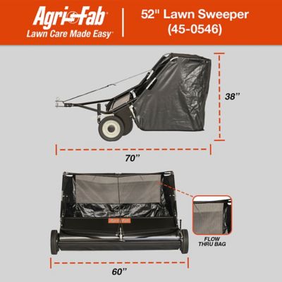 Image showing 7 th Agri-Fab Tow-Behind 52 in. 26 cu. ft. Lawn Sweeper